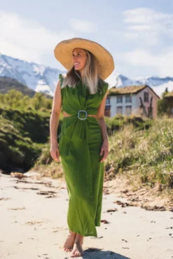 Riviera Dress Leaf Green