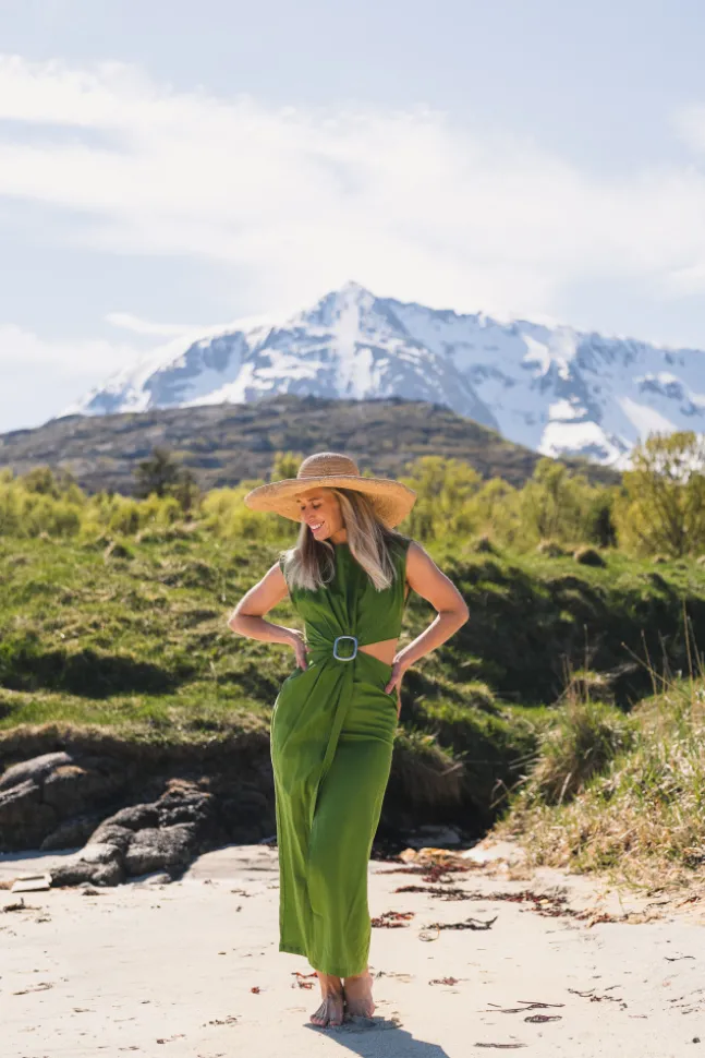 Riviera Dress Leaf Green