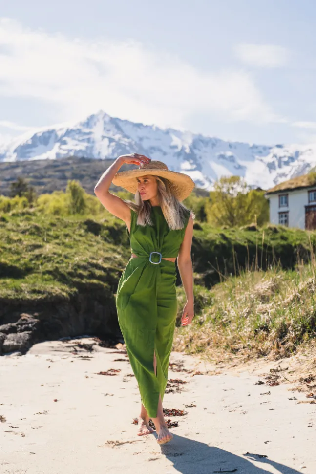 Riviera Dress Leaf Green