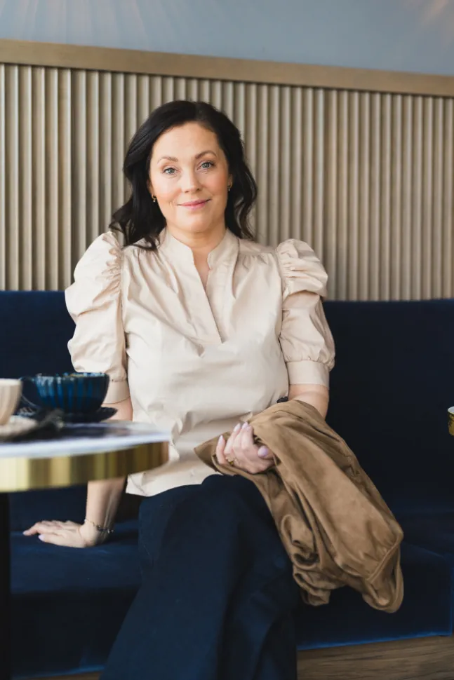 Roella Poplin Blouse Dark Sand