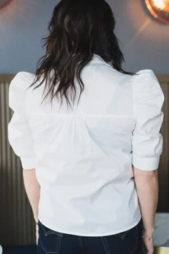 Roella Poplin Blouse White