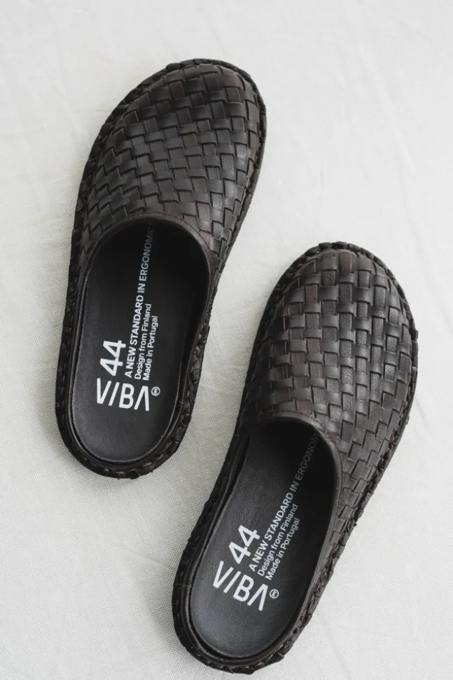 Roma Woven Leather Cocoa Brown