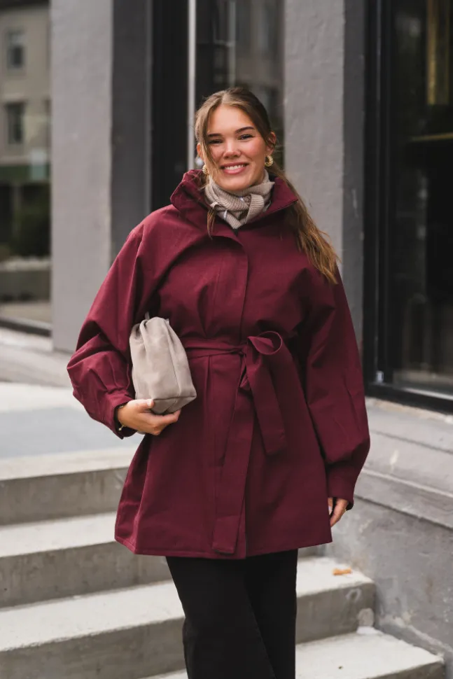 Rossby Coat Wine Red