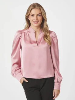 Rosslyn Heavy Sateen Blouse Evening Rose