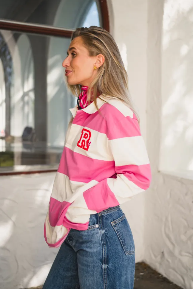 R Rugger Pink Striped