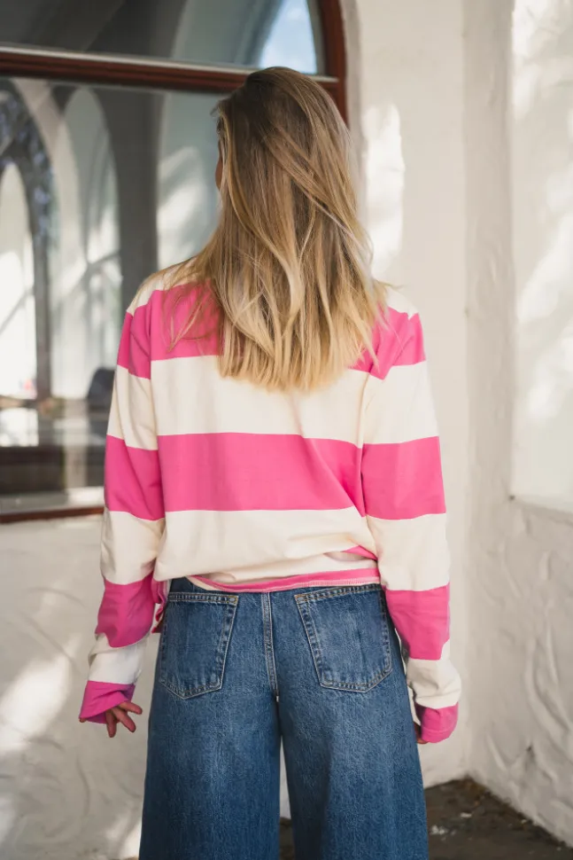 R Rugger Pink Striped