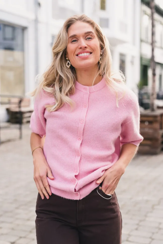 Saanoura SS Cardigan 7355 Bleached Mauve