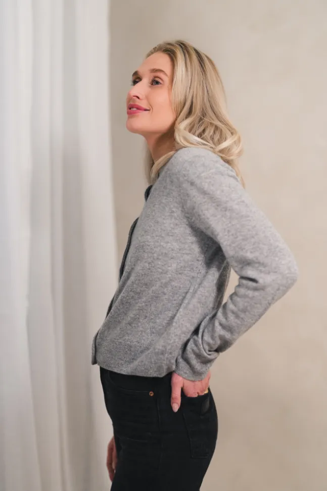 Saboston Cardigan 6304 Grey Melange