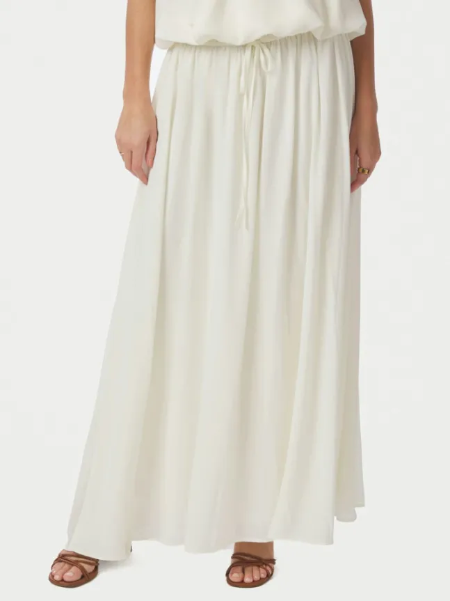 Sabria Chiffon Skirt Offwhite
