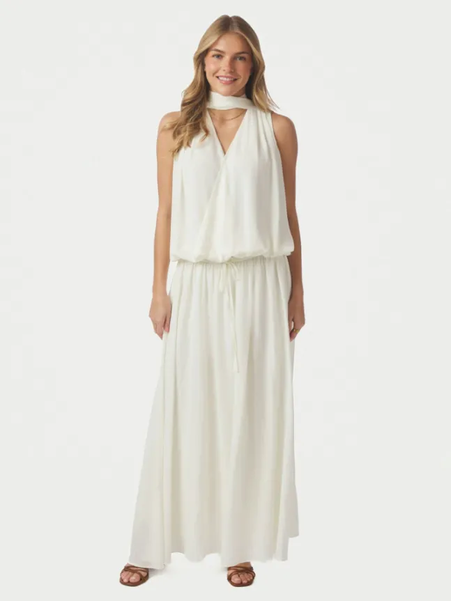 Sabria Chiffon Skirt Offwhite