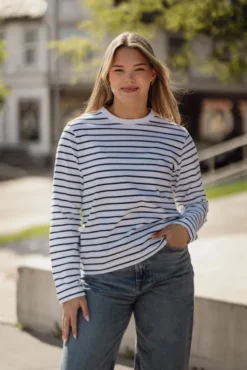 Sacamino LS T-Shirt 6024 Salute Stripe