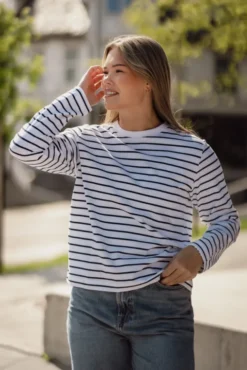 Sacamino LS T-Shirt 6024 Salute Stripe