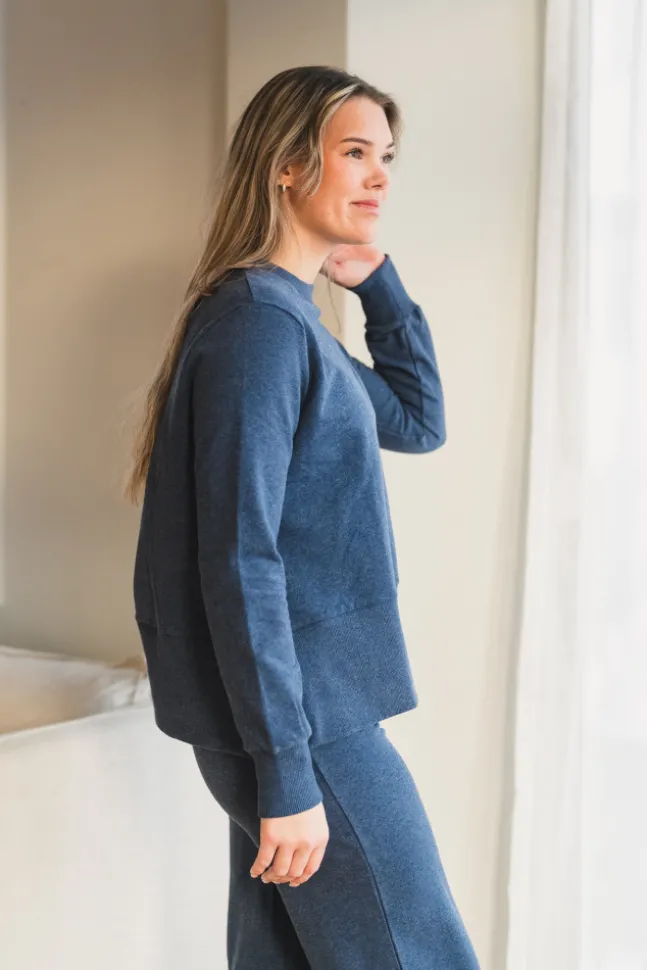 Sadie Sweater Denim Blue