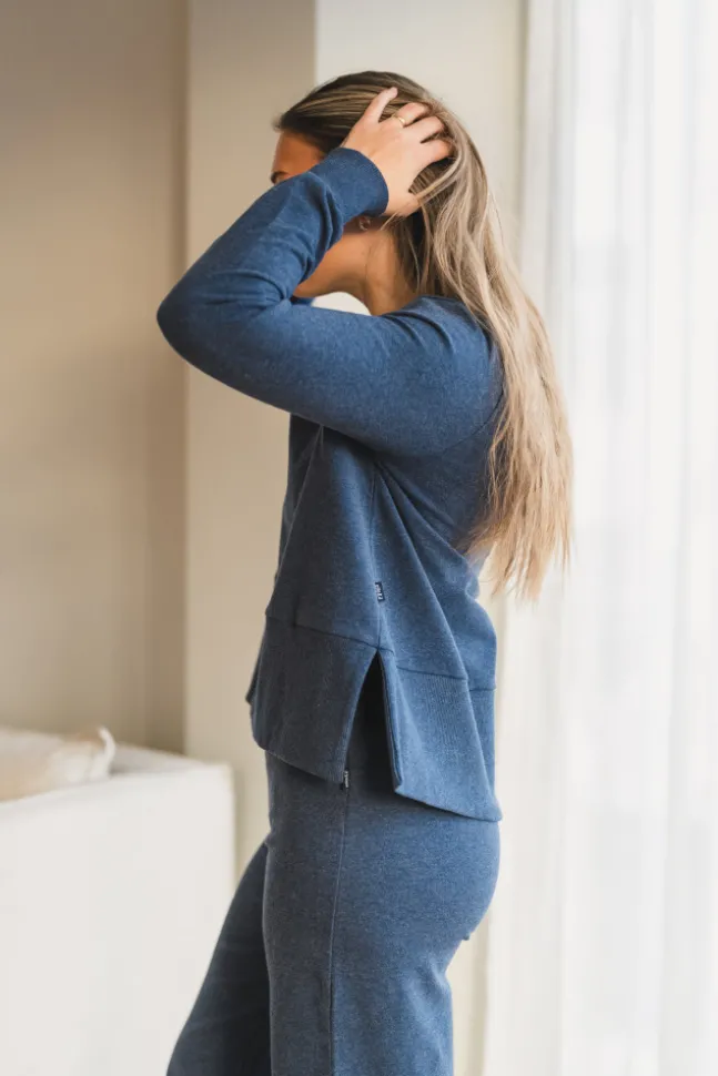 Sadie Sweater Denim Blue