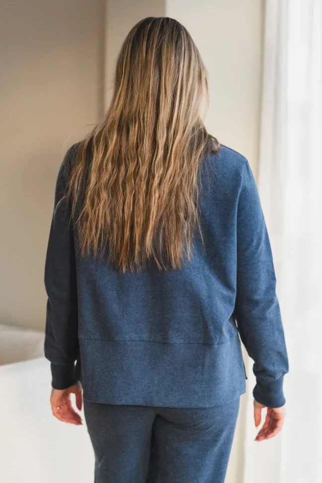 Sadie Sweater Denim Blue
