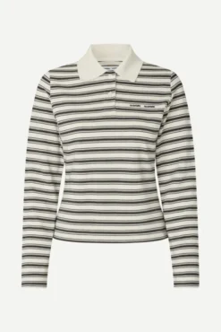 Sadonell LS Polo 15512 Egret Stripe
