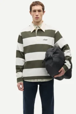 Sakevin X Polo LS 15512 Forest Night Stripe