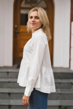 Salsy LS Shirt Star White