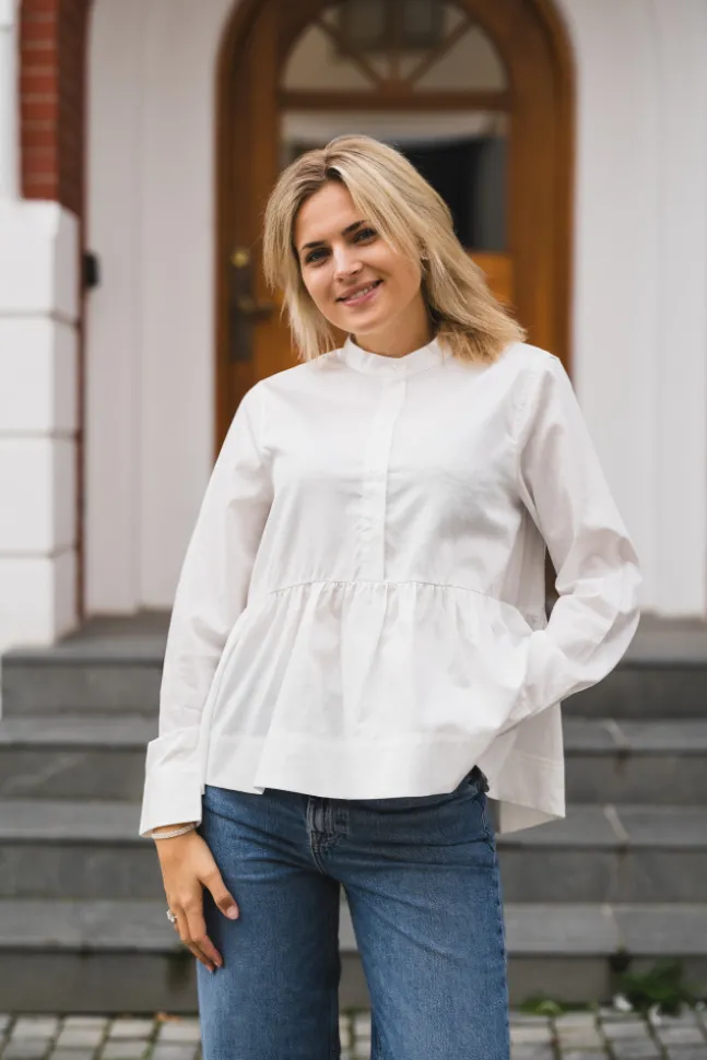 Salsy LS Shirt Star White