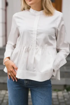 Salsy LS Shirt Star White