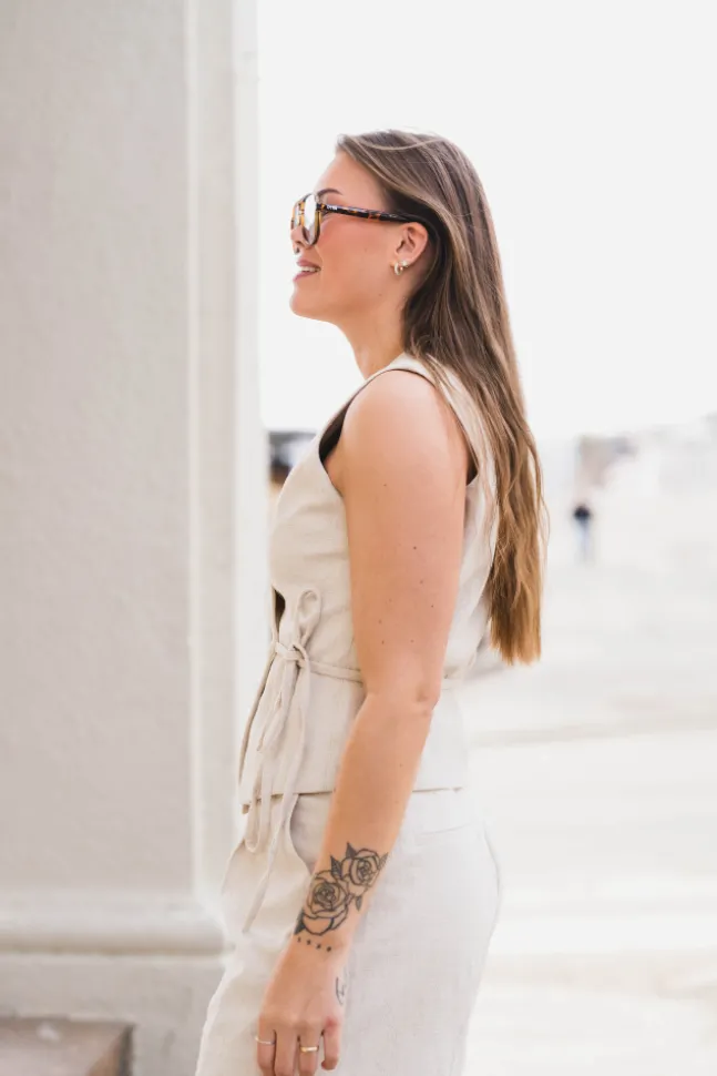 Samara Ramie Waistcoat Natural