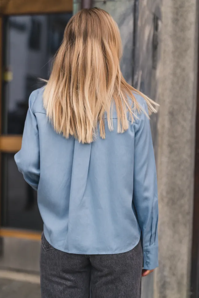 Samina LS Shirt 14028 Windward Blue