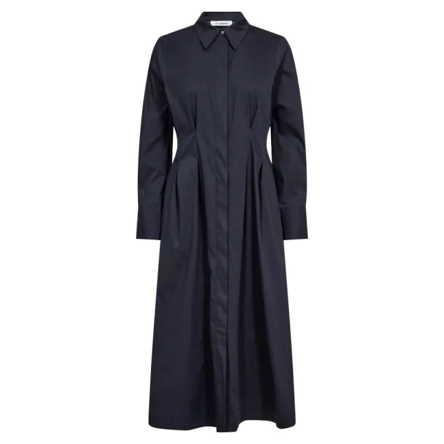 Sanna Shirt Long Dress Navy