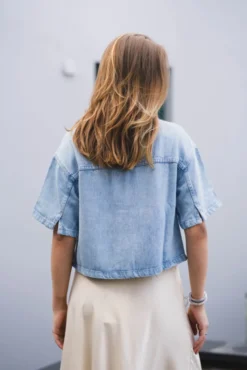 Saphina 2/4 Shirt Light Blue Wash