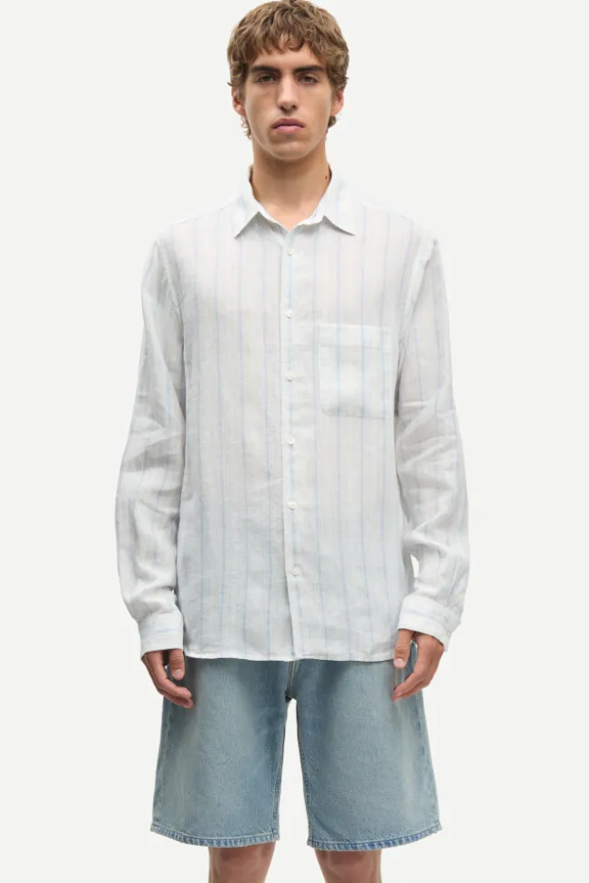 Saryan J Shirt 16047 Clear Blue Stripe