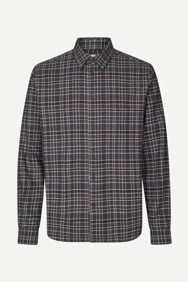 Saryan J Shirt 15501 Grey Brown Check