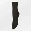 Scallop Sock Black Melange