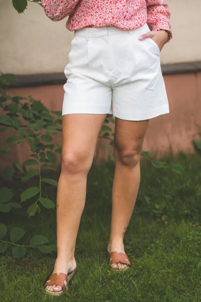 Sega Ramie Shorts Offwhite