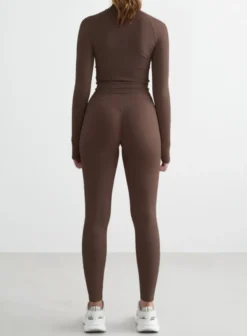 Shape Seamless Zip Jacket Macchiato
