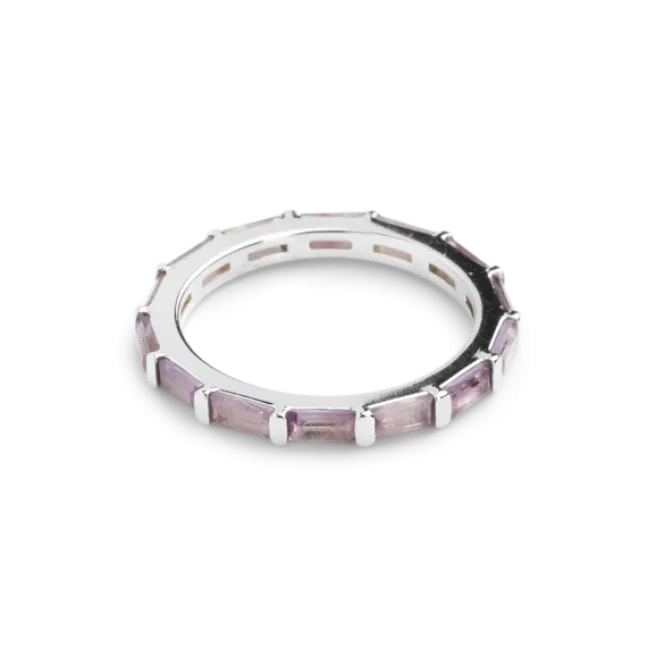 Shiffer Ring Silver Amethyst