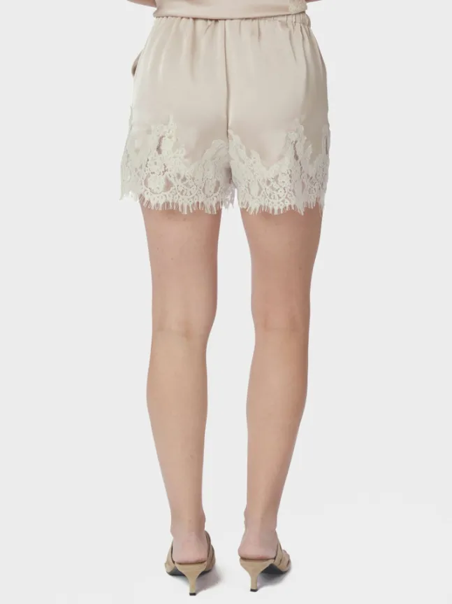 Siena Lace Shorts Champagne