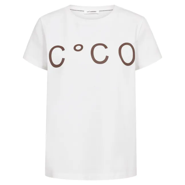 Signature New Tee White/Dark Brown