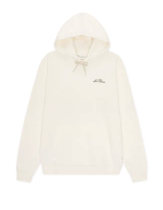 Signature Print Hoodie Light Ivory