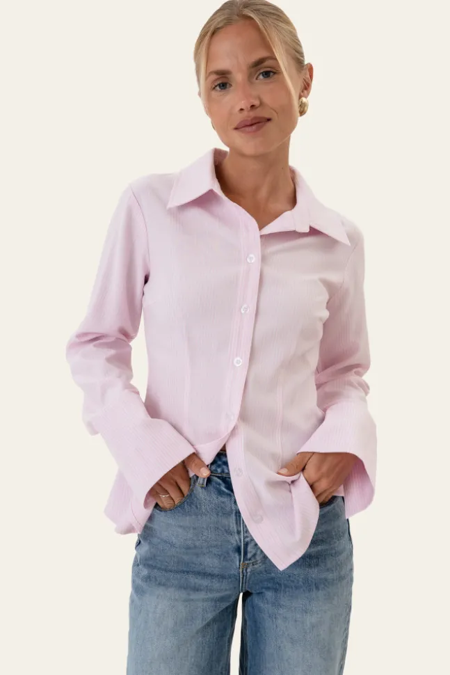 Siljeic Shirt Pink White Stripes
