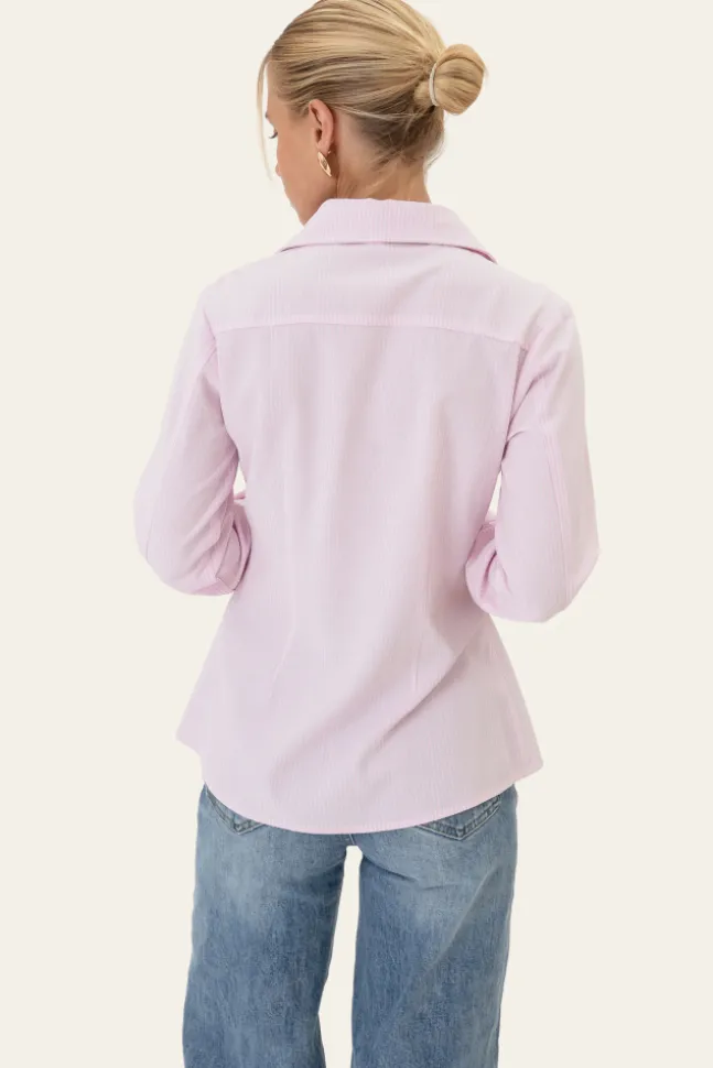Siljeic Shirt Pink White Stripes