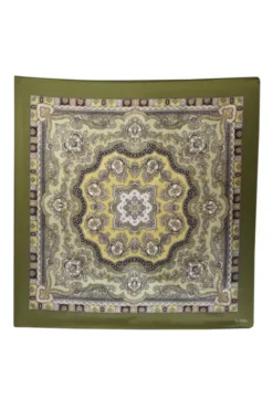 Silk Scarf Forest Paisley