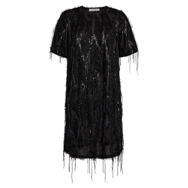 Silla Sequin Dress Black