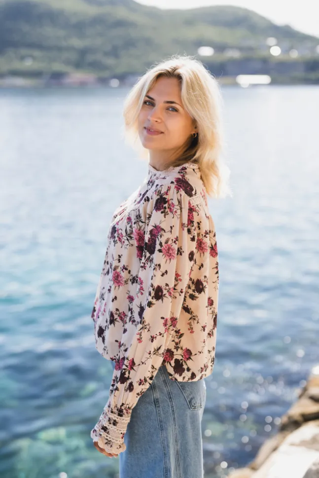 Sille LS Top Birch Sille Print