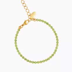 Siri Bracelet Gold Peridot