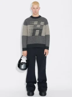 Ski Logo Crew Dark Grey Mix
