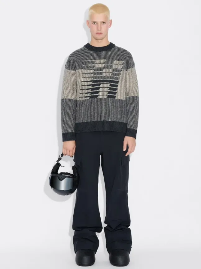 Ski Logo Crew Dark Grey Mix