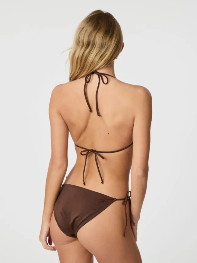 Skin Shell Bikini Top Brown