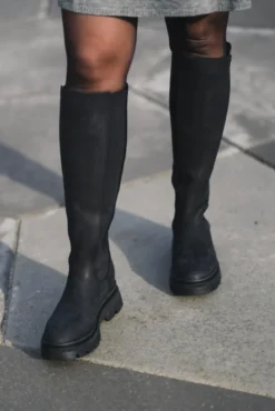 Slim High Boots New Black