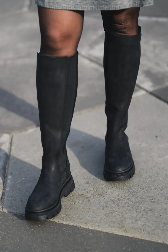 Slim High Boots New Black