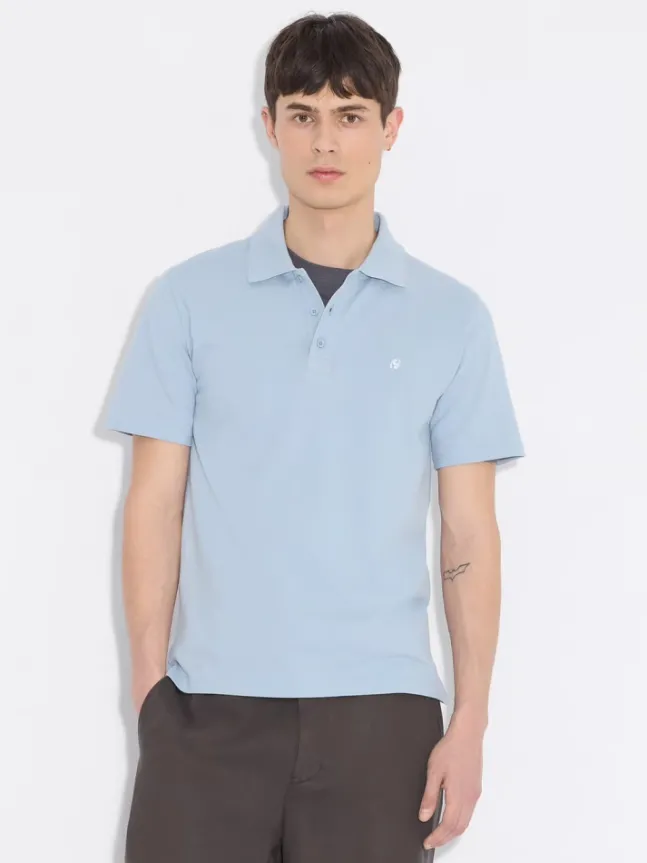 Slim Pique Light Blue