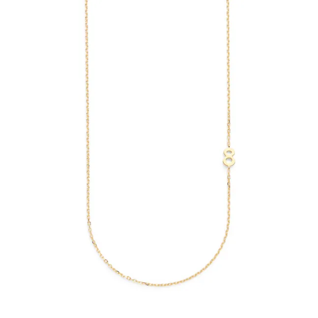 Small Number Necklace Gold - 50L - 8